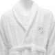 Hotel Spa Edition Bath Robe Shawl Collar White Monogram Personalized Bathrobe