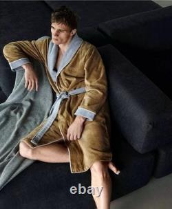 Hugo Boss Home Lord Men's Cotton Velour Shawl Bathrobe