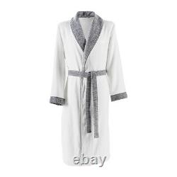 Hugo Boss Lord Kimono Dressing Gown Bath Robe Size Medium Ice White Grey £199