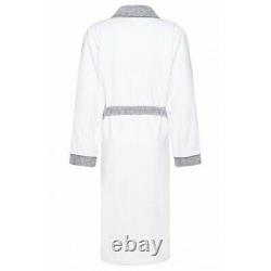Hugo Boss Lord Kimono Dressing Gown Bath Robe Size Medium Ice White Grey £199