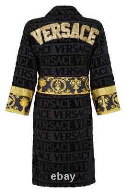 I Heart Baroque Bathrobe With Gold Embroidered Lettering Logo