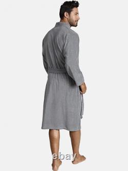 Jan Vanderstorm Janning Men`s Bathrobe and Dressing Gown, Made of 6XL, Grey