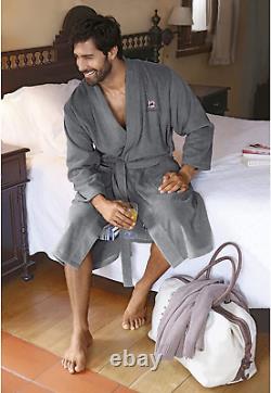 Jan Vanderstorm Janning Men`s Bathrobe and Dressing Gown, Made of 6XL, Grey