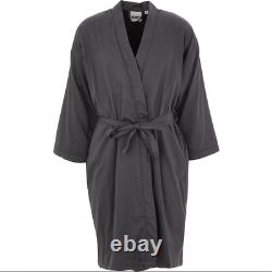 KENZO Men's Grey Iconic Bathrobe Towel Robe 100% Authentic £350