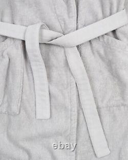 KENZO Towel Pile Fleece Gray Men's Bathrobe Size M
