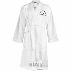 Karl Lagerfeld Address Logo Men's Towelling Bathrobe, White