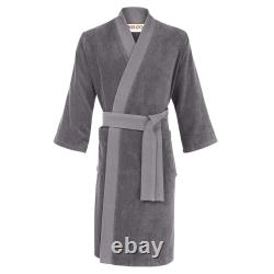 Kenzo Iconic Mens Kimono Bathrobe Grey