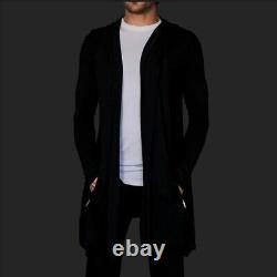 Kimono Robe Hoodie Black Unisex Bamboo Ultra Soft Luxury Soleone