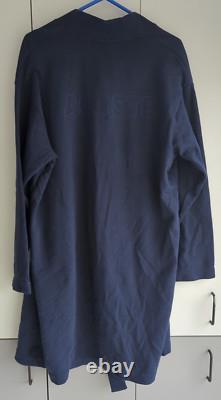 LACOSTE Authentic NWT Men's Kimono BATHROBE Cotton Navy Blue Size M/L