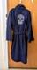 LIMITED EDITION Robert Graham Navy Terry Bath Robe Skull Crest Mens SIZE S/M