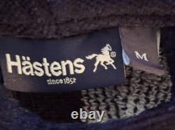 LUX Hastens Blue Check Bathrobe Mens/Women's, 100% Cotton, Size Medium