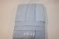 Lacoste Men's Sky Blue Cotton Classic Terry Bathrobe NEW One Size