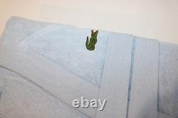 Lacoste Men's Sky Blue Cotton Classic Terry Bathrobe NEW One Size