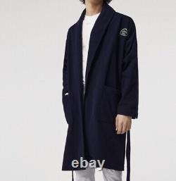 Lacoste Men's Sport-Inspired Textured Badges Cotton Pique Bathrobe Size XLARGE