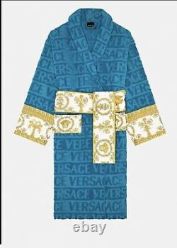 Light Blue Versace Bath Robe Size Medium