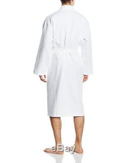 Linie-Naturelle Waffle Pique-bathrobe size 5XL, white