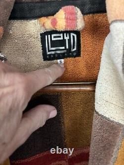 Lloyd England Sz S Bathrobe Vintage Thick Cotton Shawl Robe
