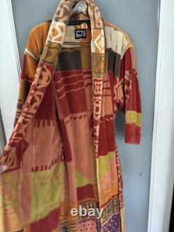 Lloyd England Sz S Bathrobe Vintage Thick Cotton Shawl Robe
