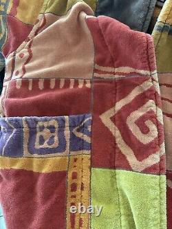 Lloyd England Sz S Bathrobe Vintage Thick Cotton Shawl Robe
