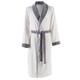 Lord Cotton Bath Robe By Hugo Boss, Shawl Collar, In Onyx, Ice Color
