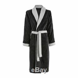 Lord Cotton Bathrobe By Hugo Boss, Shawl Collar, In Navy, Ice, Or Onyx Color