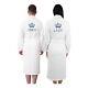Lord and Lady Back Embroidery Bathrobe Embroidered Luxury Dressing Gown