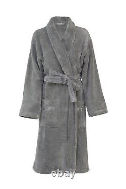 Luin Living Bathrobe Unisex Granite Size L RRP £169