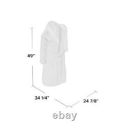 Luxury Cotton Terry Toweling Bath Robe Men Women Soft Cozy Shawl Neck Bathrobe