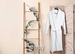 Luxury Cotton Terry Toweling Bath Robe Men Women Soft Cozy Shawl Neck Bathrobe