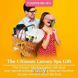 Luxury Double Bath Spa Gift Basket for Women & Men with 2 Luxury Velour Robes