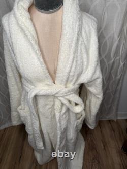 Luxury FRETTE 100% Cotton Turkish Terry Shawl Collar Unisex Bathrobe S/M Resort