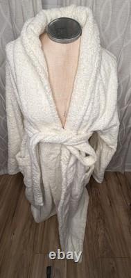 Luxury FRETTE 100% Cotton Turkish Terry Shawl Collar Unisex Bathrobe S/M Resort
