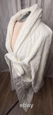 Luxury FRETTE 100% Cotton Turkish Terry Shawl Collar Unisex Bathrobe S/M Resort