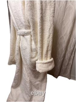Luxury FRETTE 100% Cotton Turkish Terry Shawl Collar Unisex Bathrobe S/M Resort