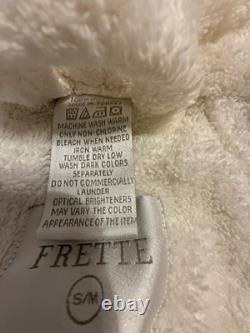 Luxury FRETTE 100% Cotton Turkish Terry Shawl Collar Unisex Bathrobe S/M Resort