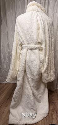 Luxury FRETTE 100% Cotton Turkish Terry Shawl Collar Unisex Bathrobe S/M Resort
