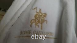 Luxury Rome Cavalieri Hotel 100% Egyptian Cotton Towel Bath Robe Dressing Gown