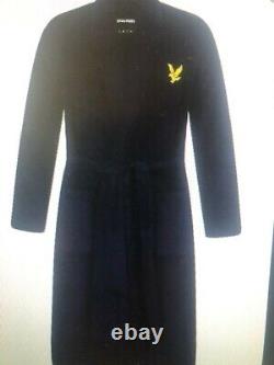 Lyle & Scott Dressing Gown / Bath Robe Size Medium Dark Navy Jeremy