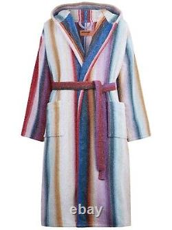 MISSONI Clancy $580 Multicolor Cotton Long Unisex Bathrobe New And Authentic