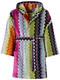 MISSONI Giacomo $440 Multicolor Cotton Short Unisex Bathrobe New And Authentic