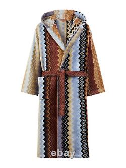 MISSONI Giacomo $490 Multicolor Cotton Long Unisex Bathrobe New And Authentic