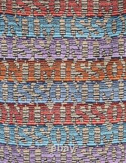 MISSONI HOME'Blake' Unisex Designer Chevron Hooded Plush Bathrobe L $540 NWT