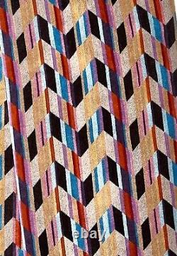 MISSONI HOME'Brody' Unisex Designer Chevron Hooded Plush Bathrobe M $540 NWT