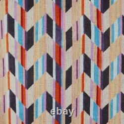 MISSONI HOME'Brody' Unisex Designer Chevron Hooded Plush Bathrobe M $540 NWT