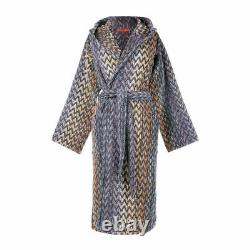 MISSONI HOODED TOWELING BATHROBE $425 Retail