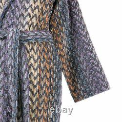 MISSONI HOODED TOWELING BATHROBE $425 Retail