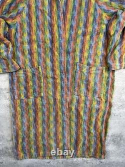MISSONI Multicolor Belted Vintage Bath Robe Size L