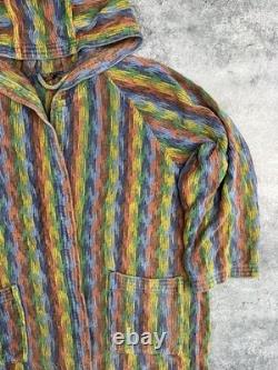 MISSONI Multicolor Belted Vintage Bath Robe Size L