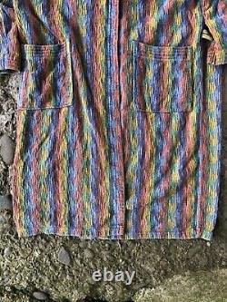 MISSONI Multicolor Belted Vintage Bath Robe Size L