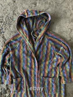 MISSONI Multicolor Belted Vintage Bath Robe Size L